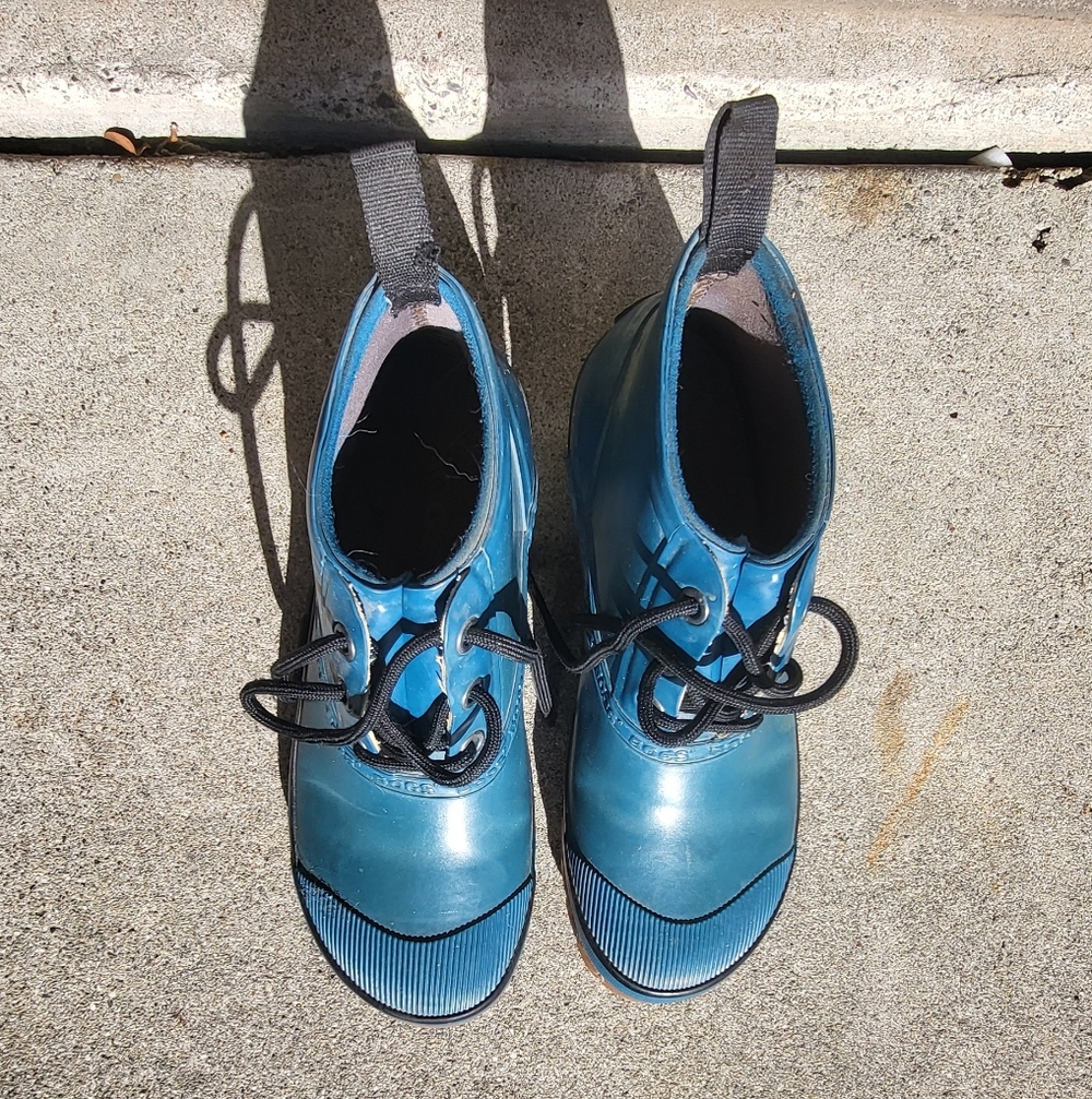 Bogs,waterproof, Womens, 10, Ankle Blue Lace-Up Boots